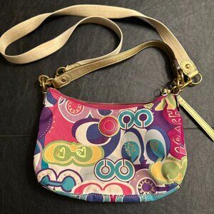 Coach Poppy multicolor shoulder bag